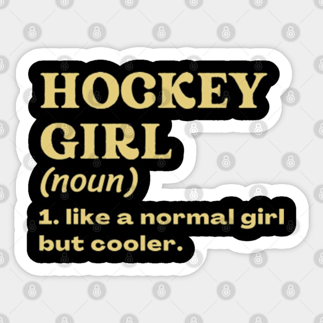 Hockey Girl Sticker by ClorindaDeRose